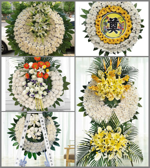 安徽黄山市屯溪区黎阳镇隆阜一村花圈速递